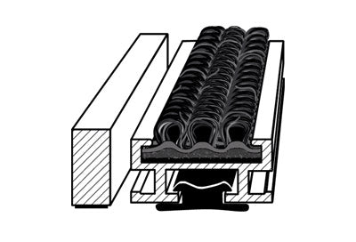 Eingangsmatte aus Aluminium